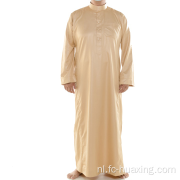 Lange mouw Solid Color National Costume Robe